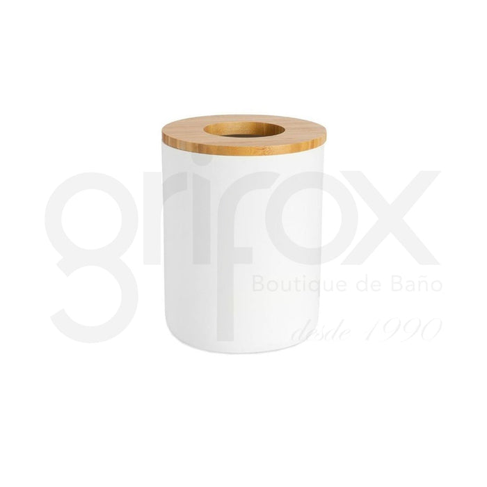 Papelera C/Tapa Madera