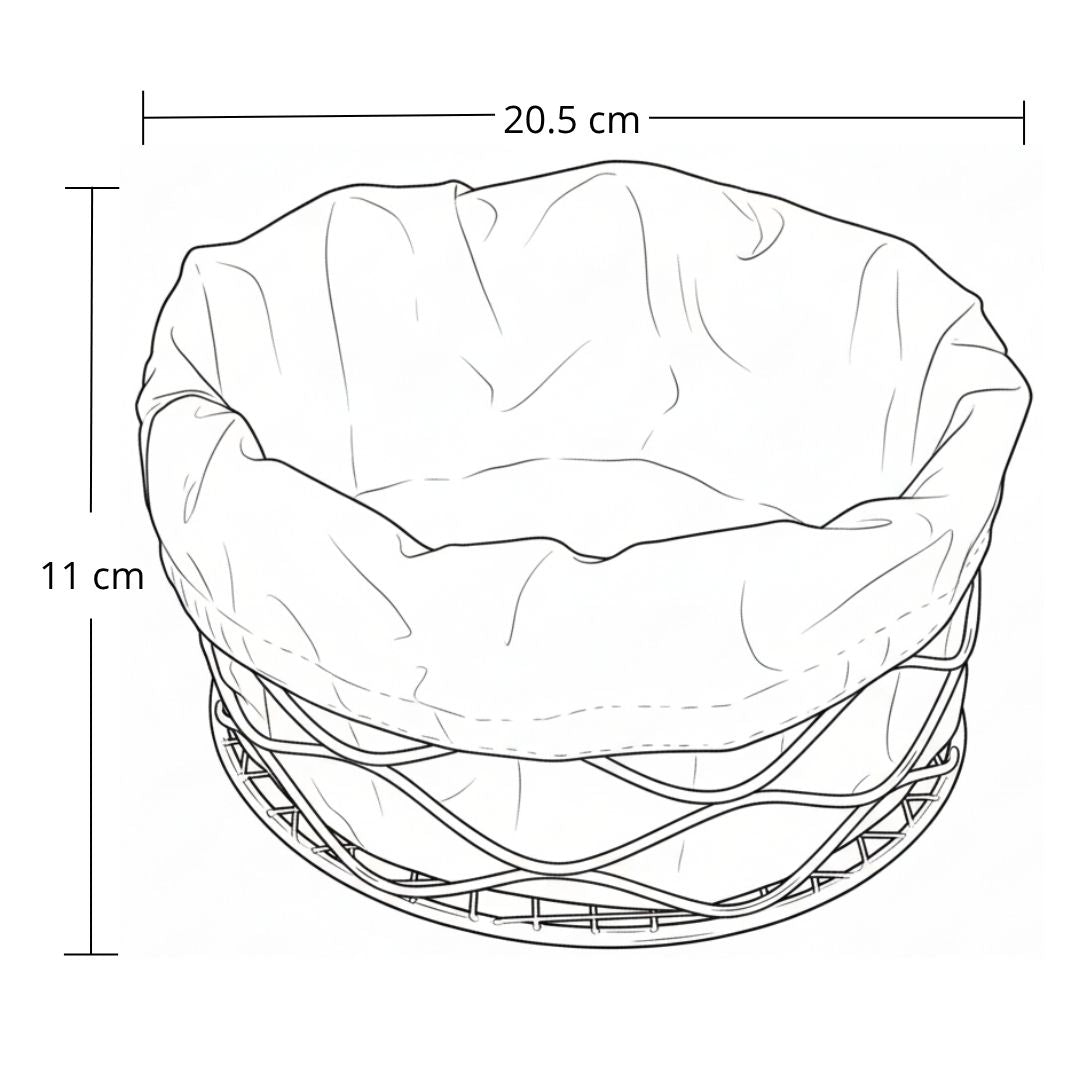 Panera Redonda Cromo