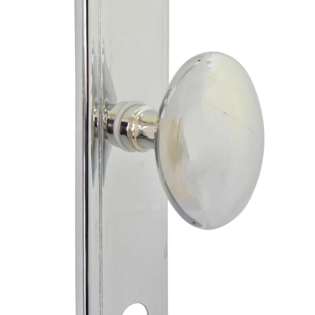 Juego Pomo Huevo Con Placa Yale Ca