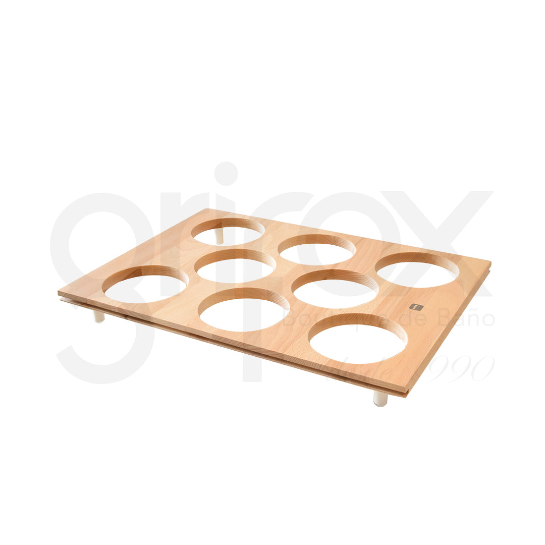 Set De Base Con 8 Tarros De Plastico Con Tapa 45Cm