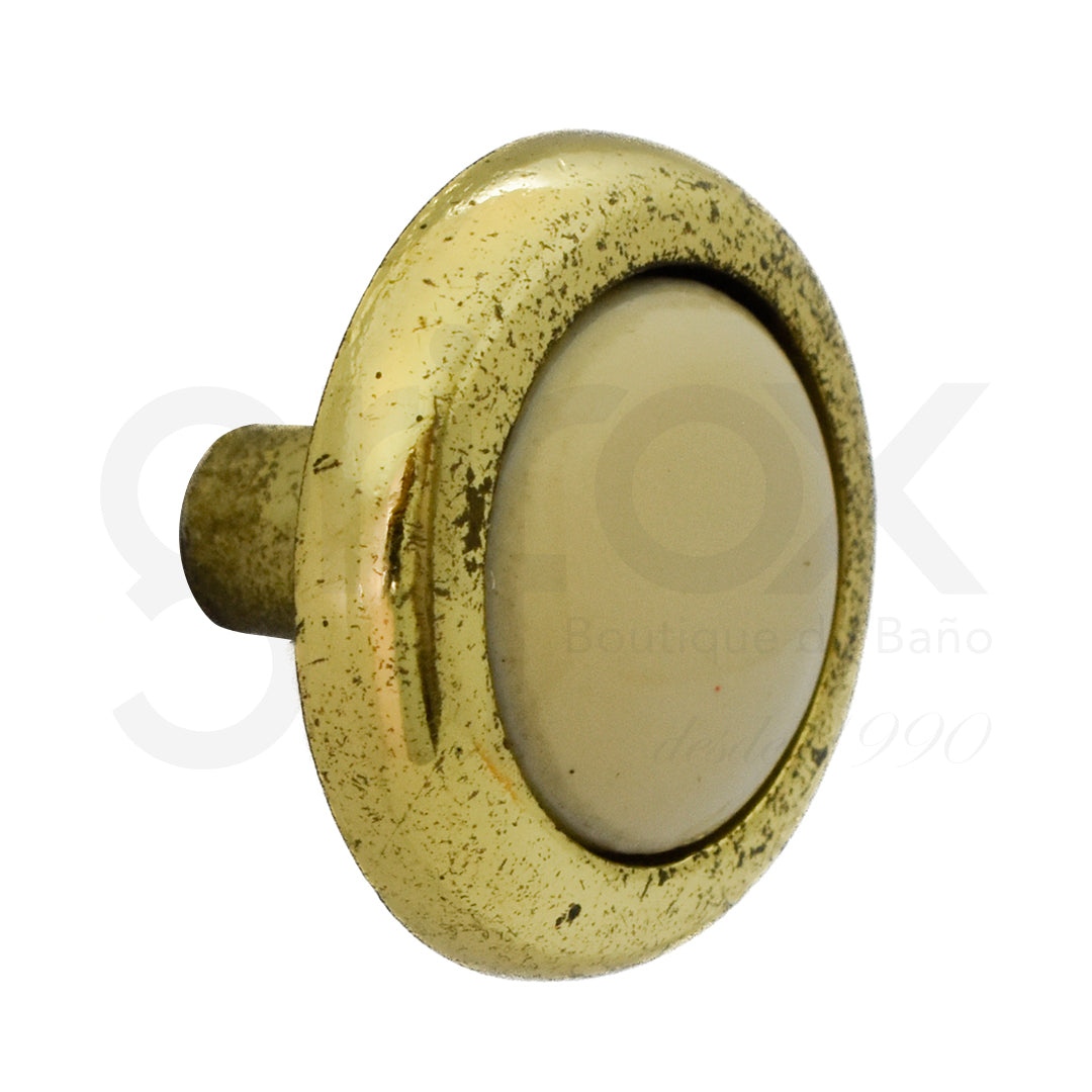 Boton Ceramic 1.25" Zinc