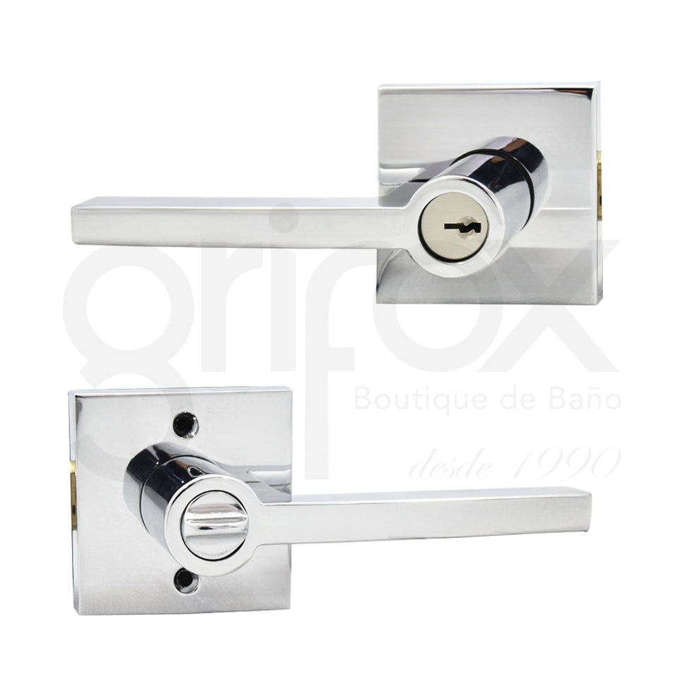 Cerradura Alcoba Roseta Cuadrada Square