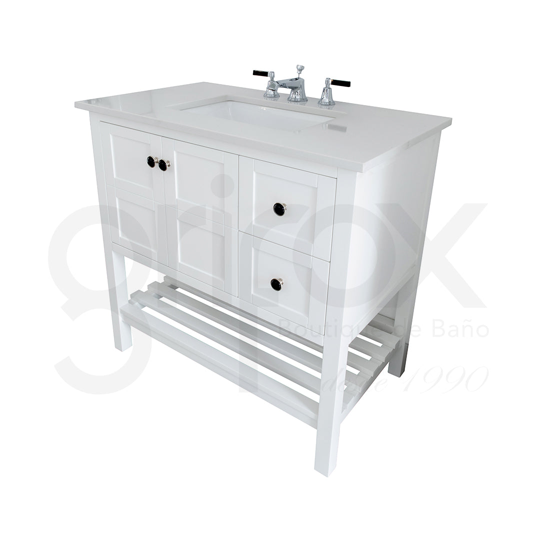 Mueble Con Meson Y Lavamanos 91.5X90X56Cm