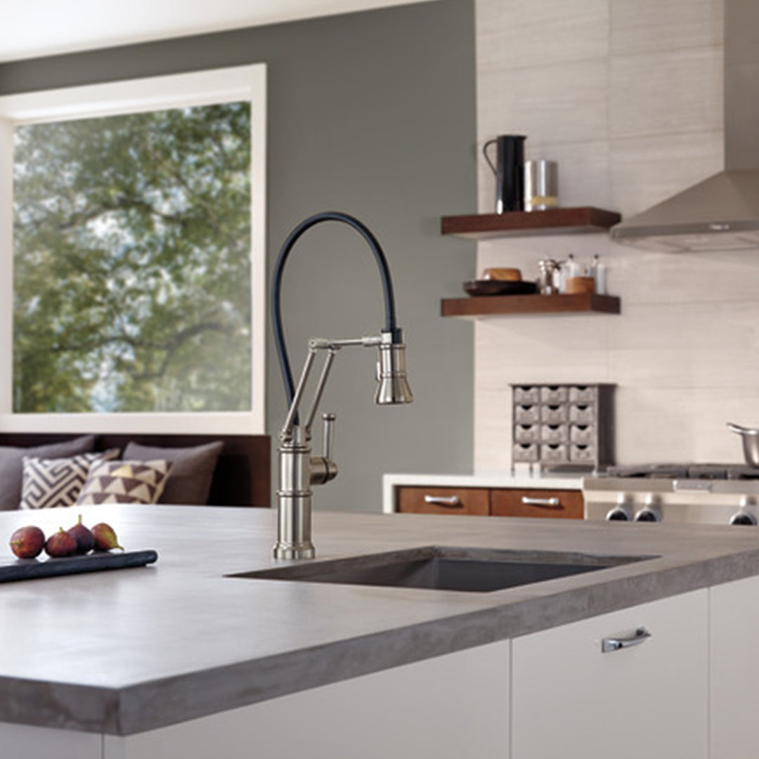 Grifería De Cocina Monocontrol Con Brazo Extensible