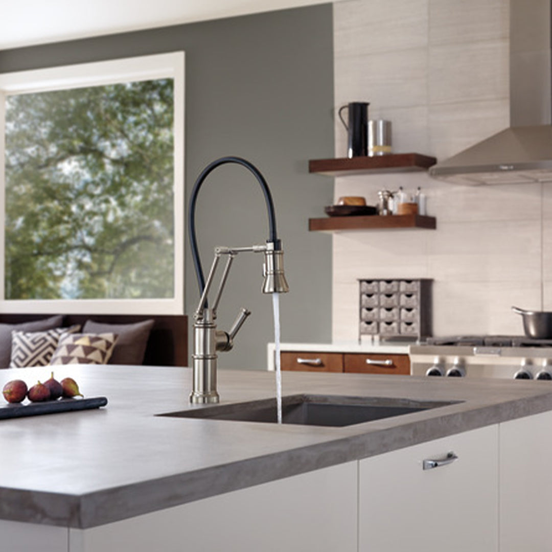 Grifería De Cocina Monocontrol Con Brazo Extensible