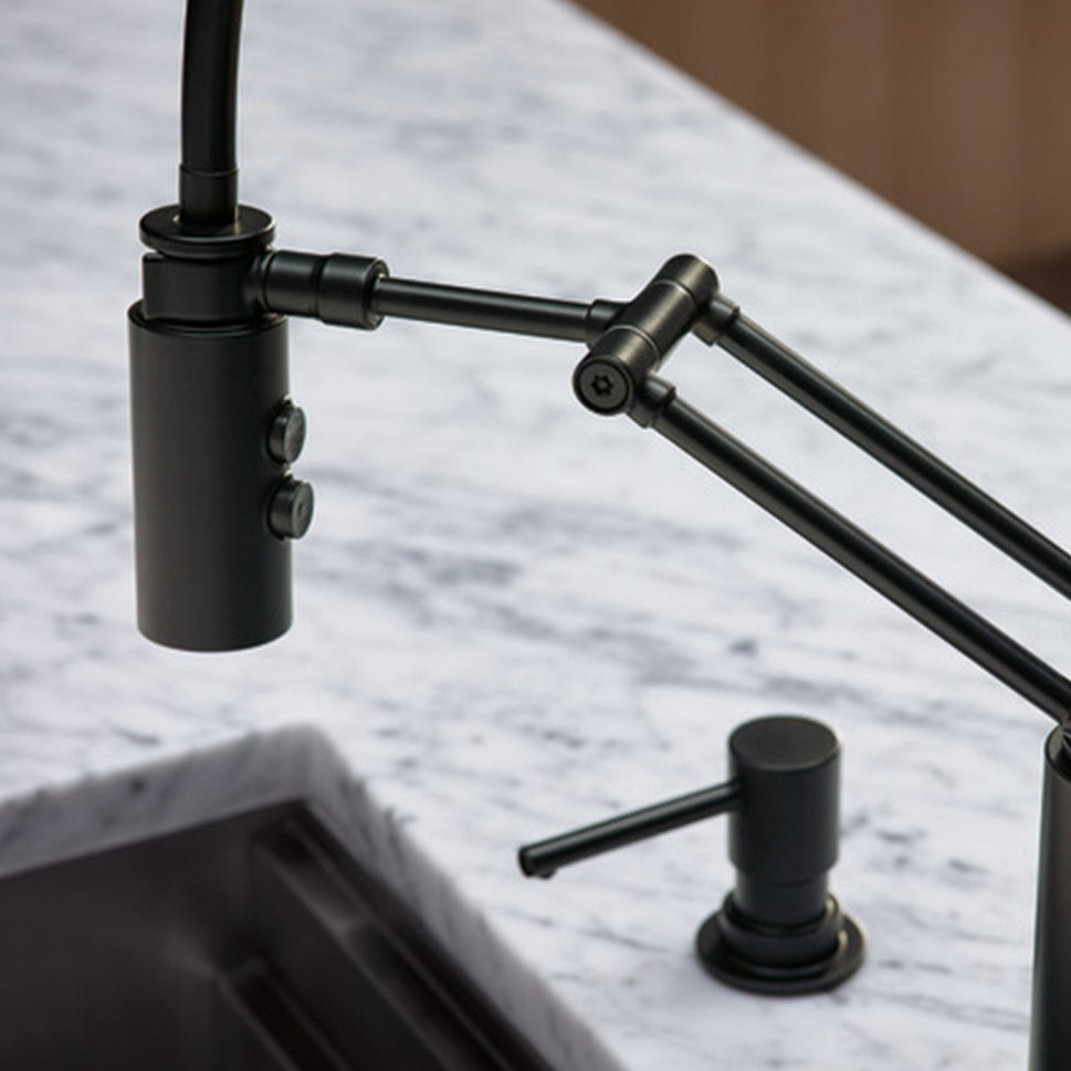 Grifería De Cocina Monocontrol Con Brazo Extensible