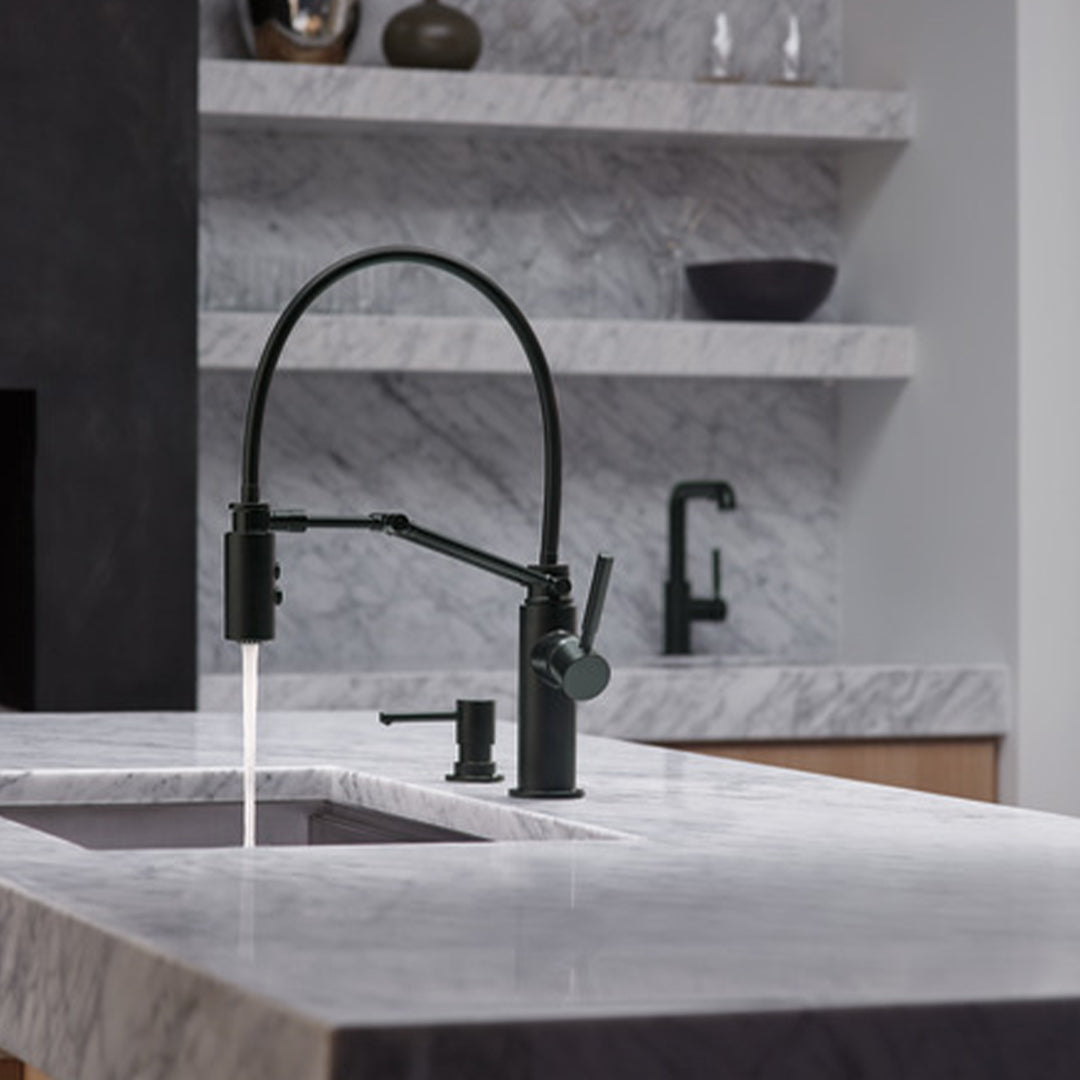 Grifería De Cocina Monocontrol Con Brazo Extensible