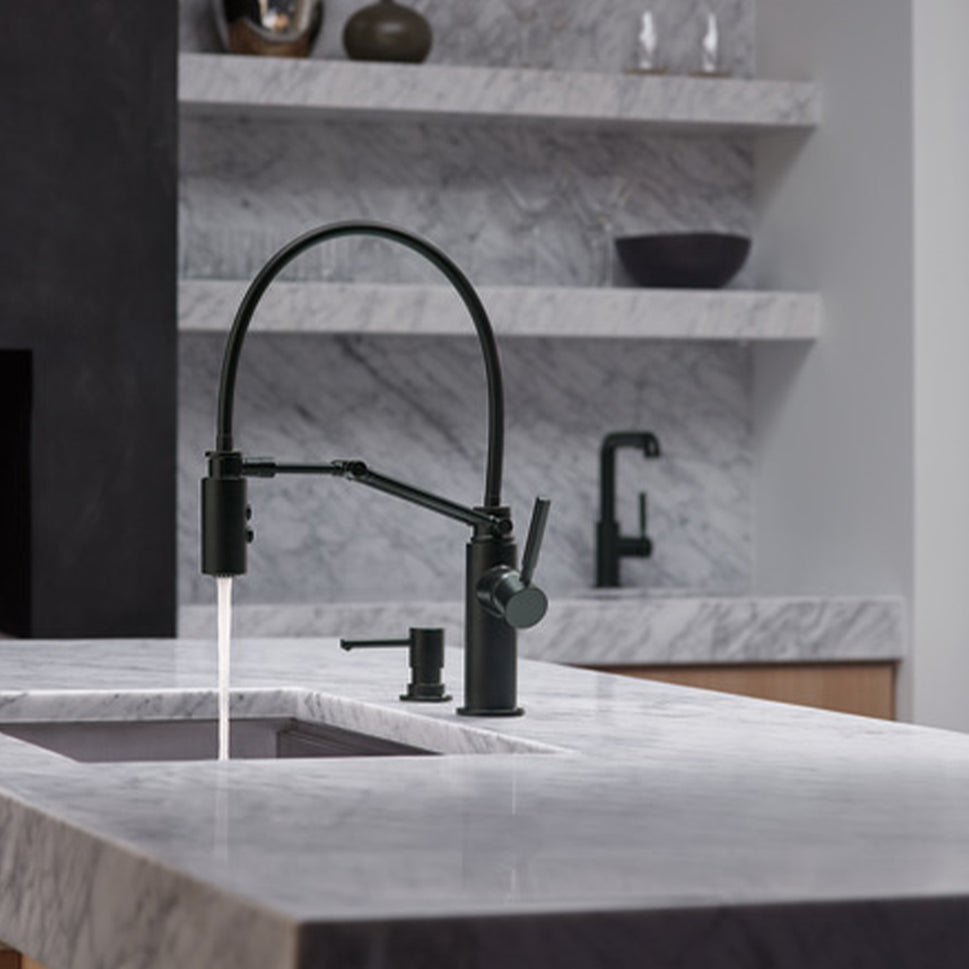 Grifería De Cocina Monocontrol Con Brazo Extensible