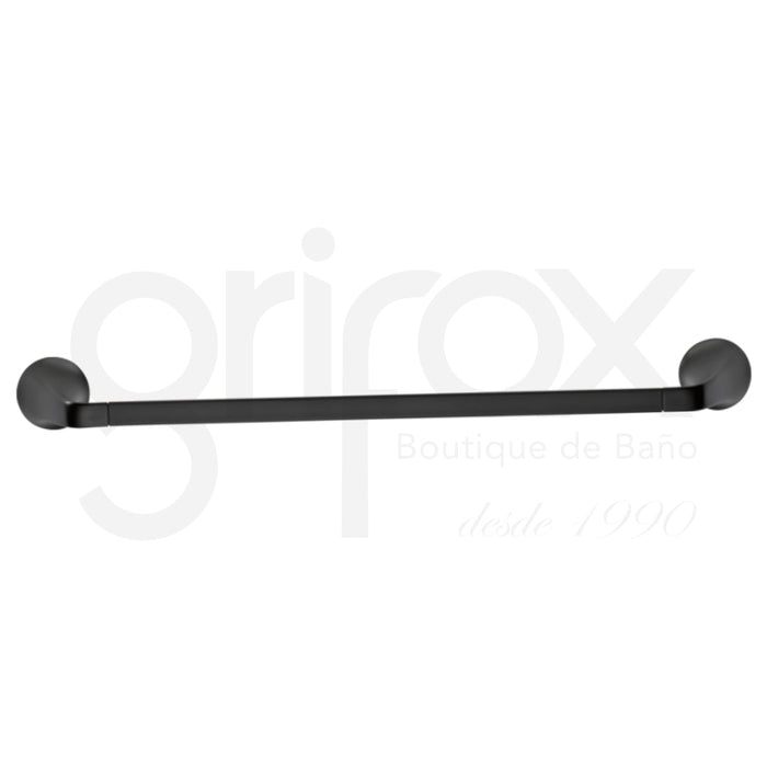 Toallero Barra De 45Cm Negro Mate