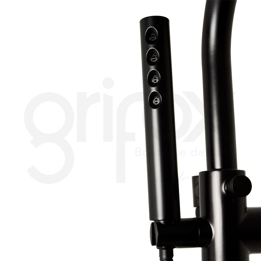 Griferia Tina De Piso Negro Mate R70100 Odin