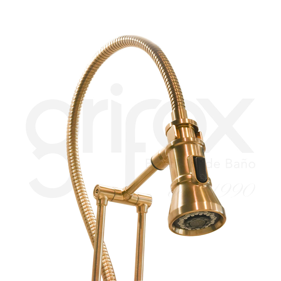 Grifería De Cocina Monocontrol Con Brazo Extensible