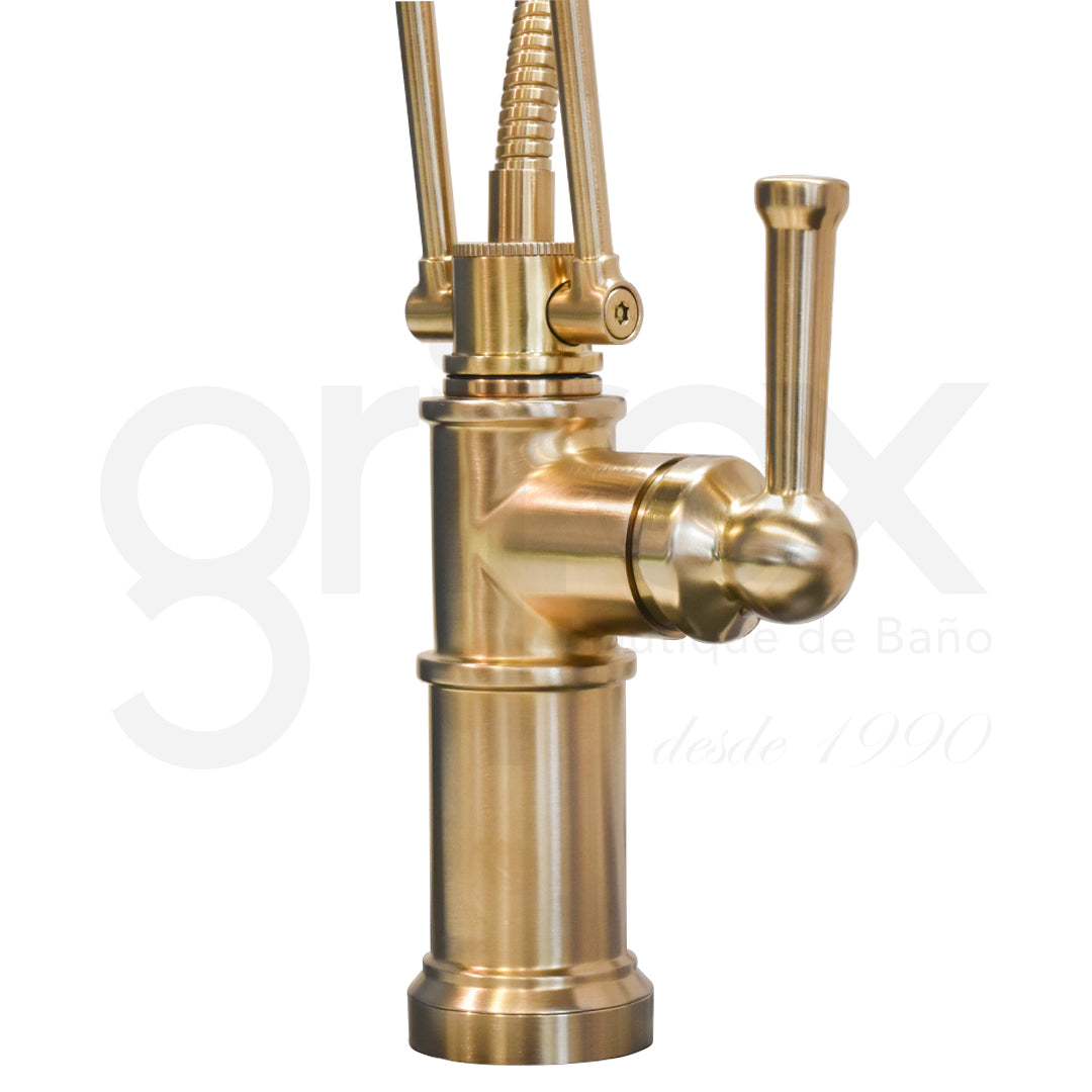 Grifería De Cocina Monocontrol Con Brazo Extensible