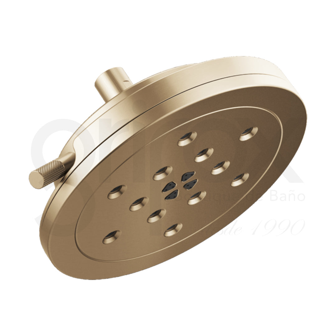 Cabeza De Ducha 4 Funciones Tecnog H2O Kineti 8" Oro Brillo Litze