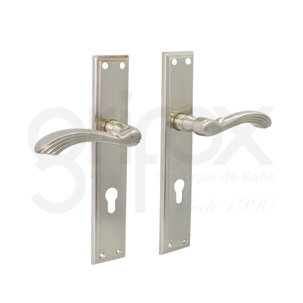 Juego Manivelas Placa Lisa Yale