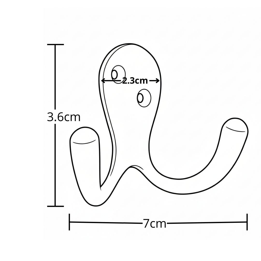 Percha Doble 76X53Mm