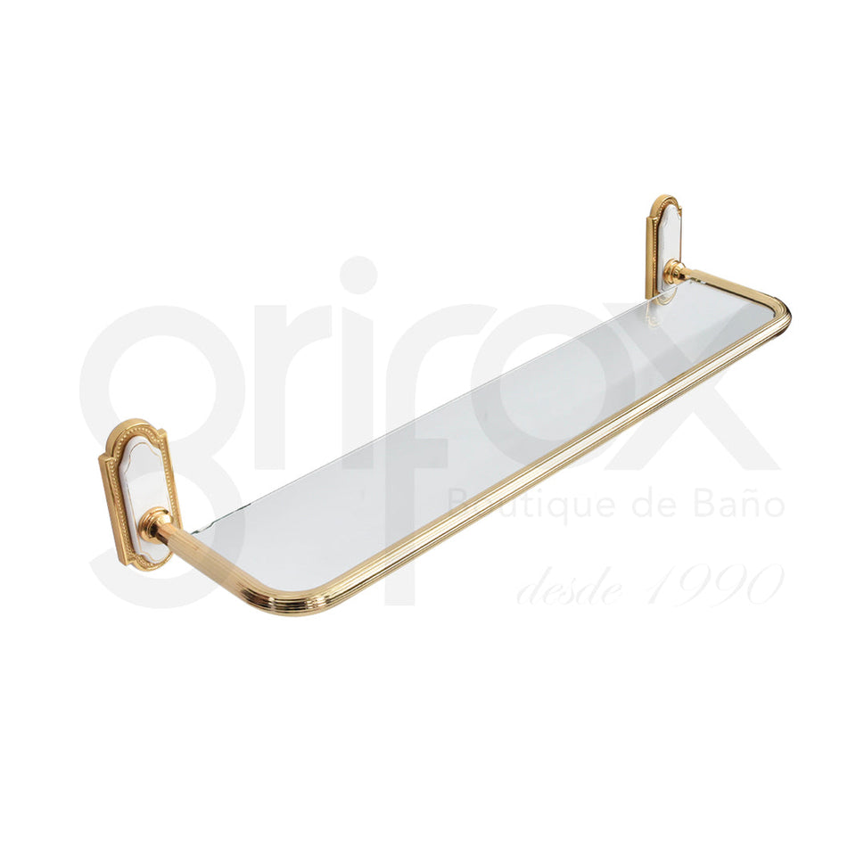 Repisa Con Vidrio 60 Cms Porcelana