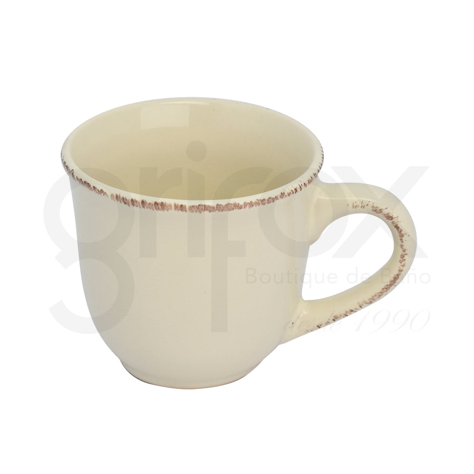 Set De Pocillos Con Plato X6 Blanco