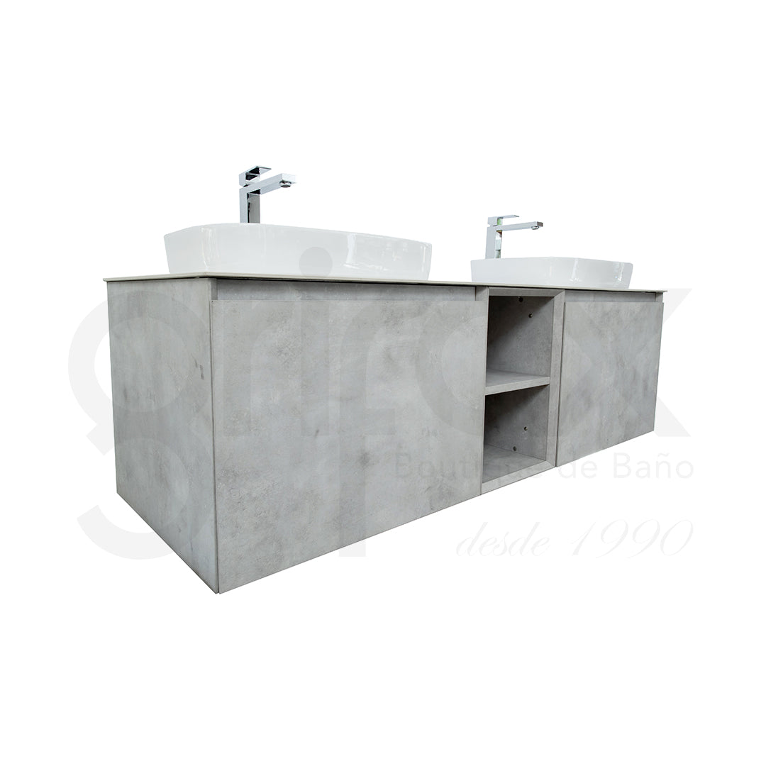 Mueble Bajo Doble Poceta Lyon