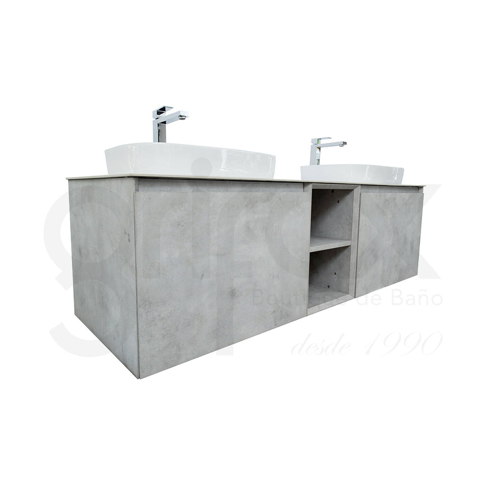 Mueble Bajo Doble Poceta Lyon