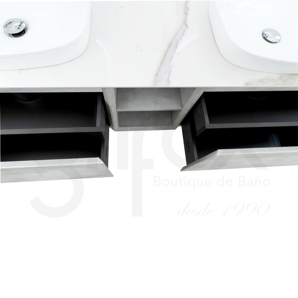 Mueble Bajo Doble Poceta Lyon