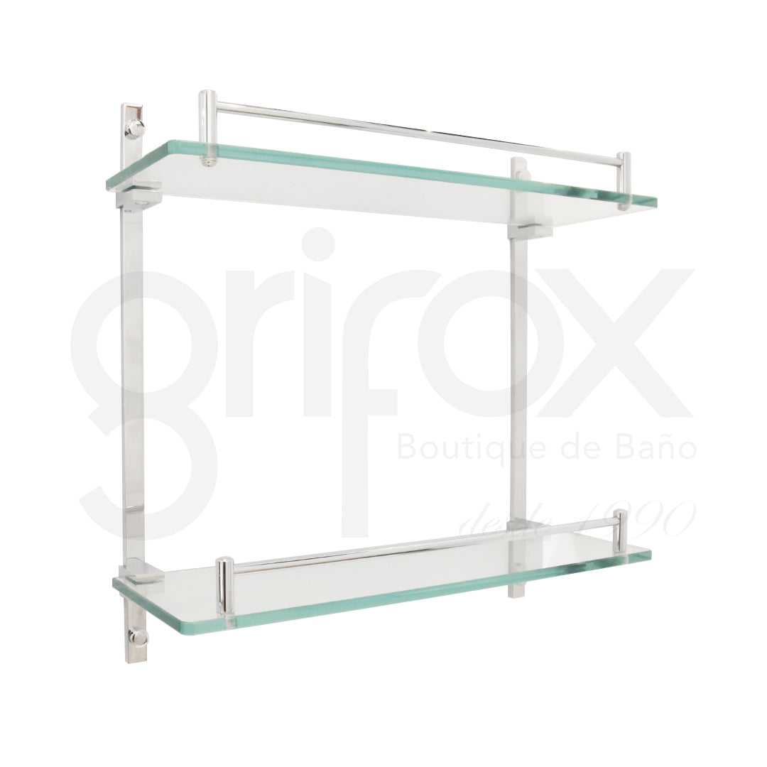 Repisa De Vidrio Doble