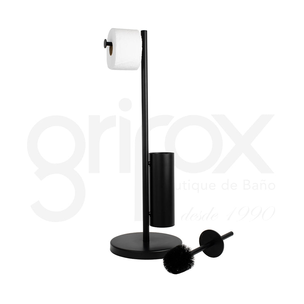 Portarrollos De Piso Redondo C/Escobillero