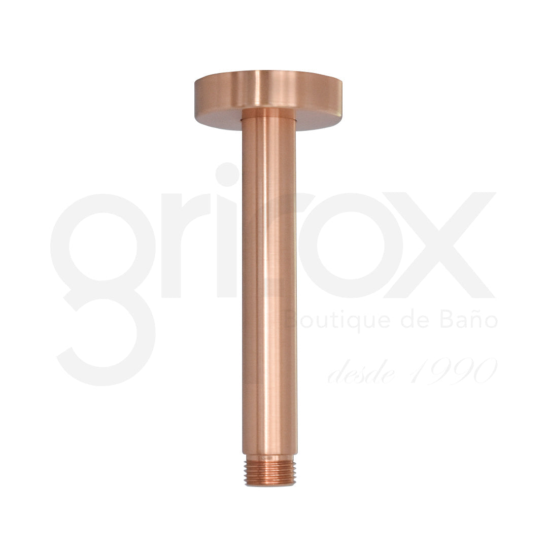 Tubo A Techo Redondo 15Cm Oro Rosa