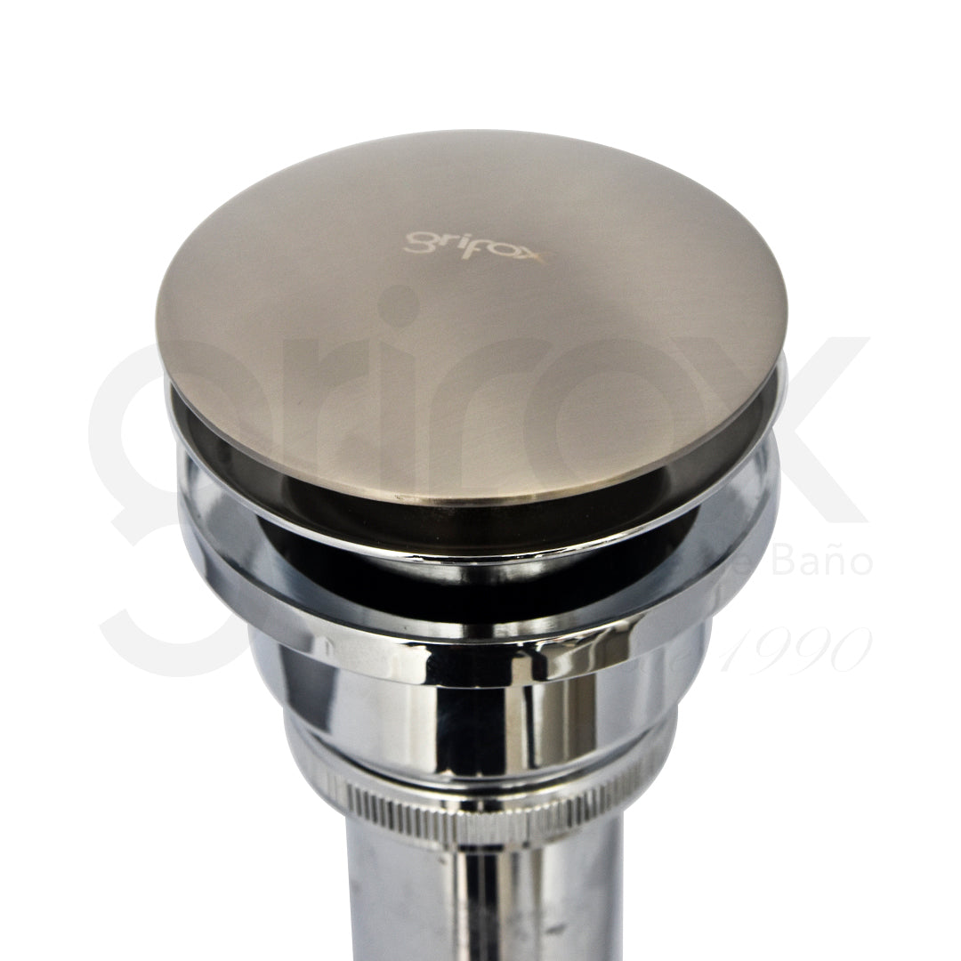 Desague Push Redondo Niquel