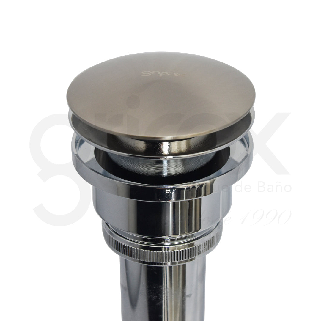 Desague Push Redondo Niquel