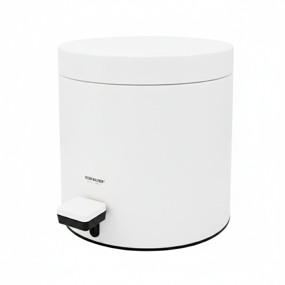 Papelera Redonda Con Tapa Y Pedal 3 Lt