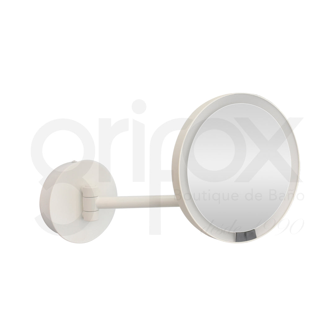 Espejo De Pared 5X Luz Led Redondo