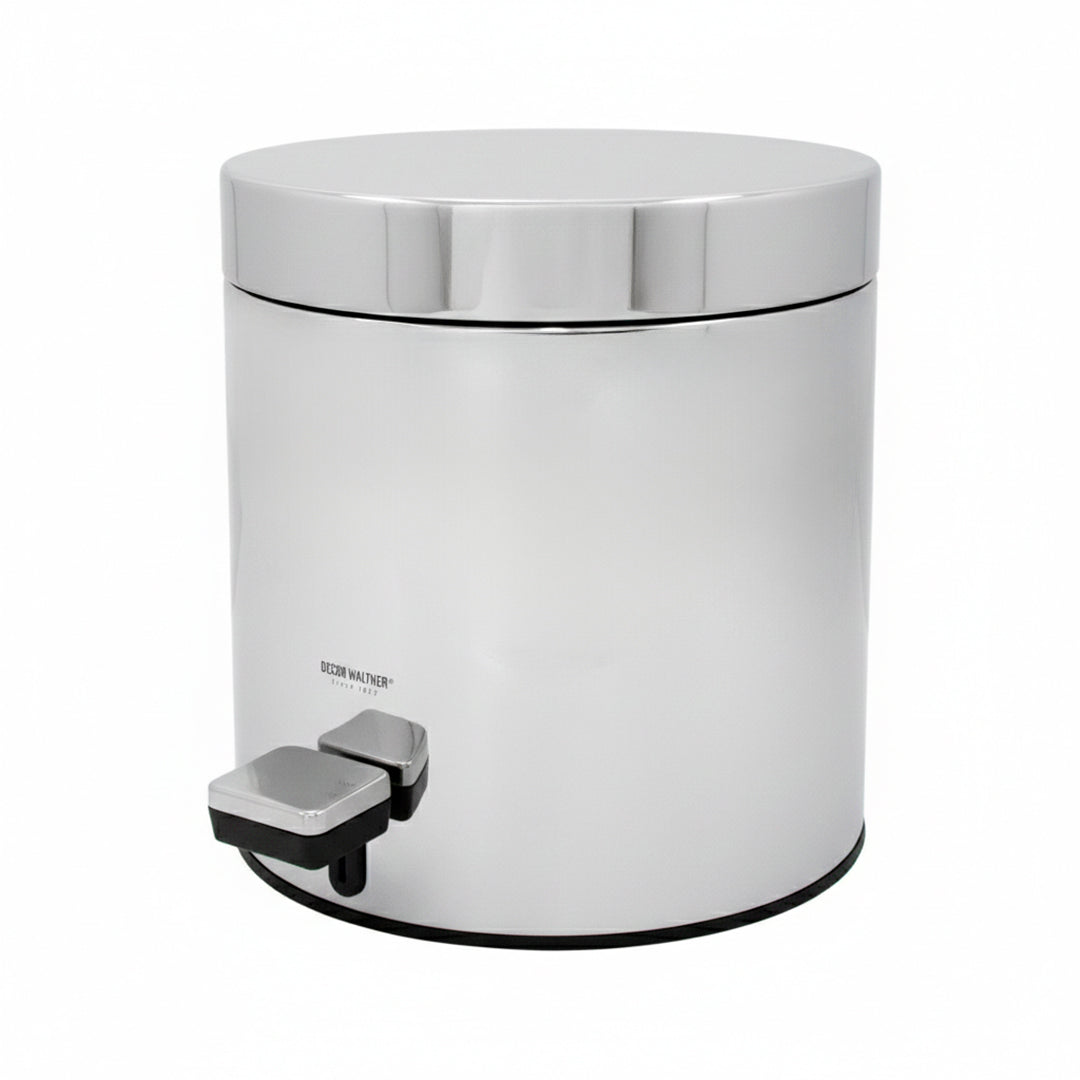 Papelera Redonda Con Tapa Y Pedal 3 Lt