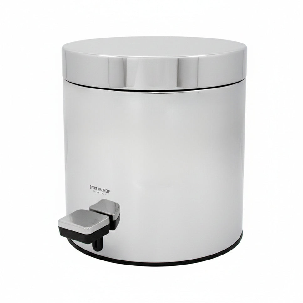 Papelera Redonda Con Tapa Y Pedal 3 Lt