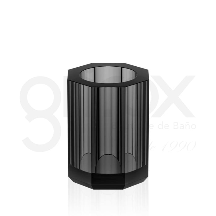 Porta Cepillos / Cristal Negro