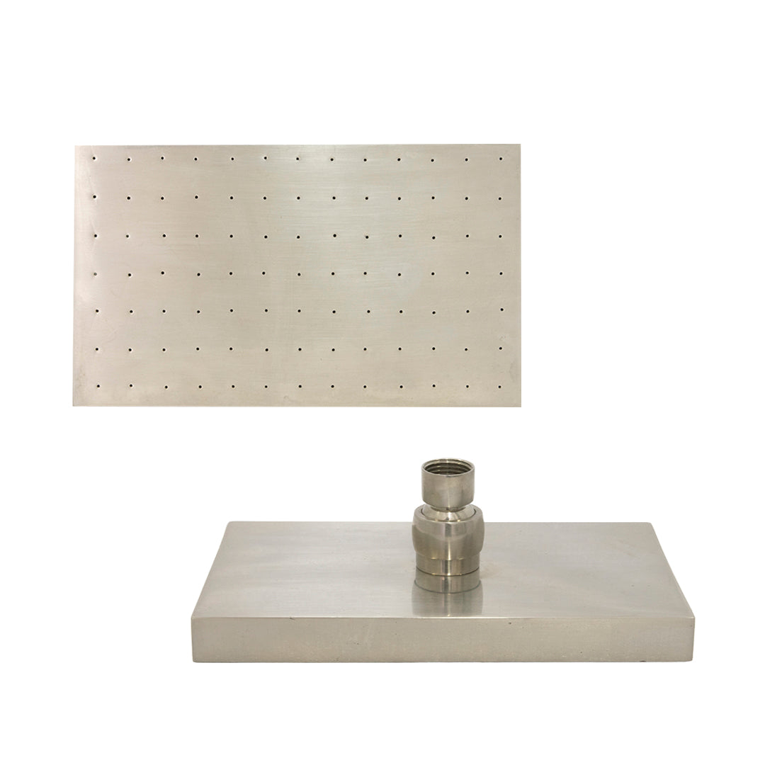 Cabeza De Ducha Rectangular 20 Cm Metal