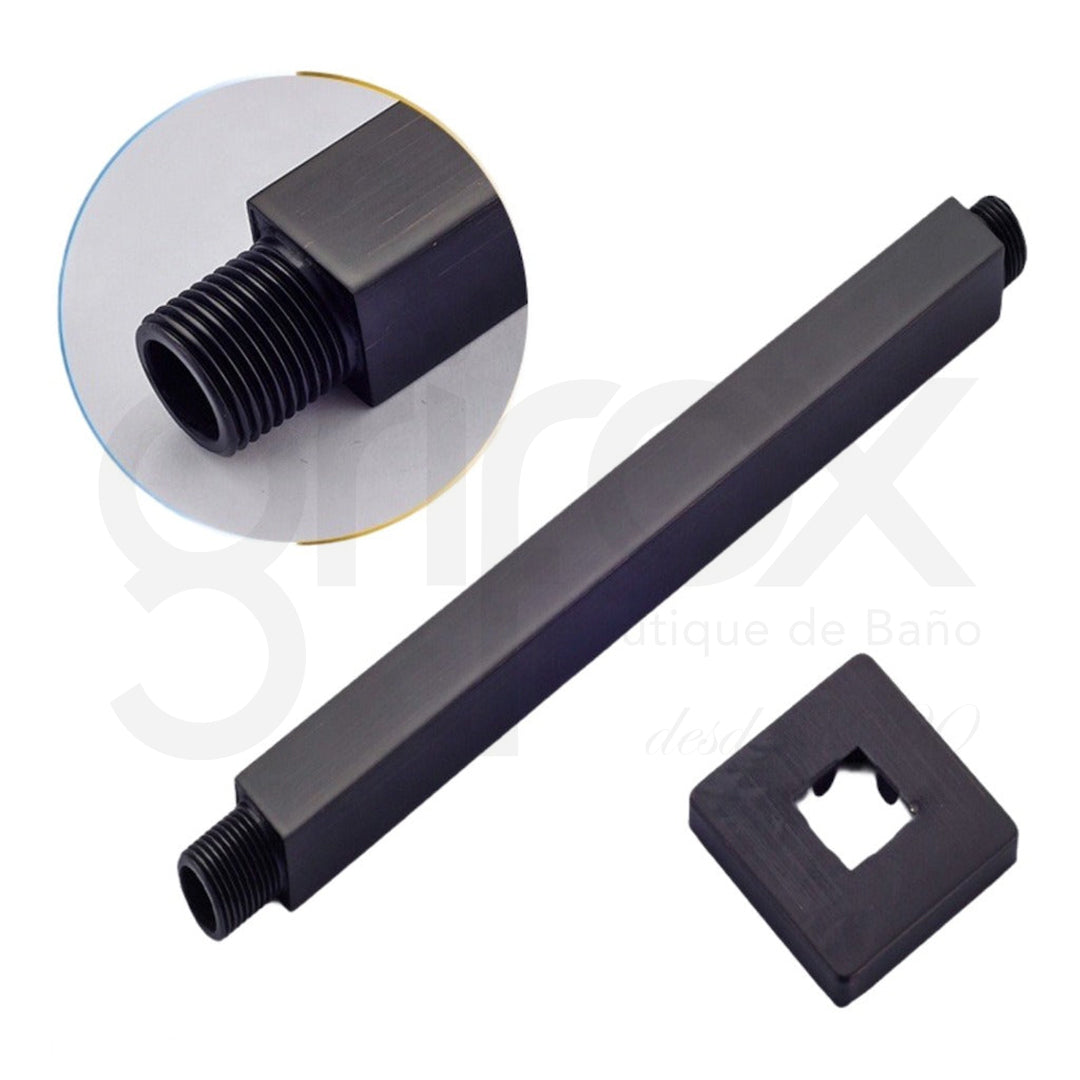 Tubo A Techo Para Ducha Cuadrado De 20 Cm