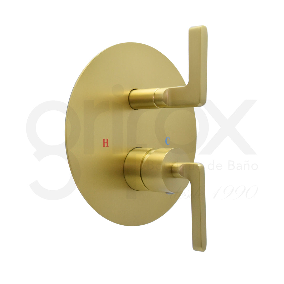 Mezclador De Ducha Monocontro Redondo 2Vias