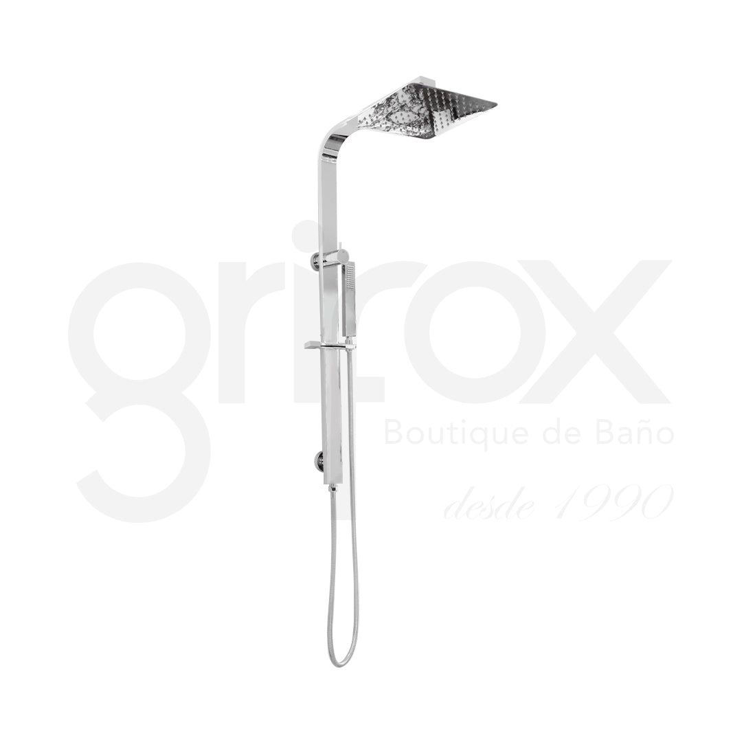 Columna De Ducha C/Cabeza,Soporte Y Mangueray Ducha De Mano