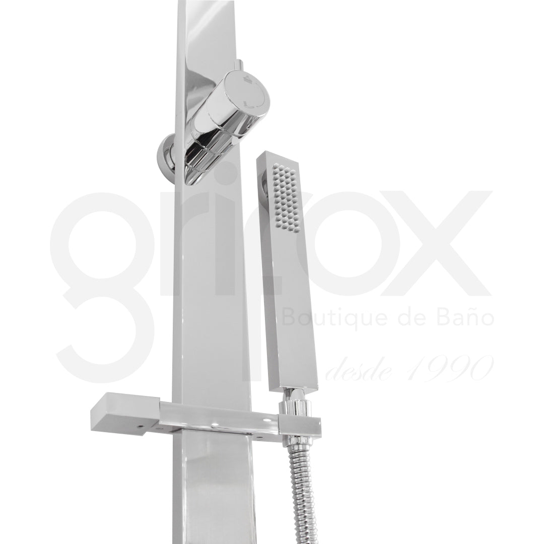 Columna De Ducha C/Cabeza,Soporte Y Mangueray Ducha De Mano