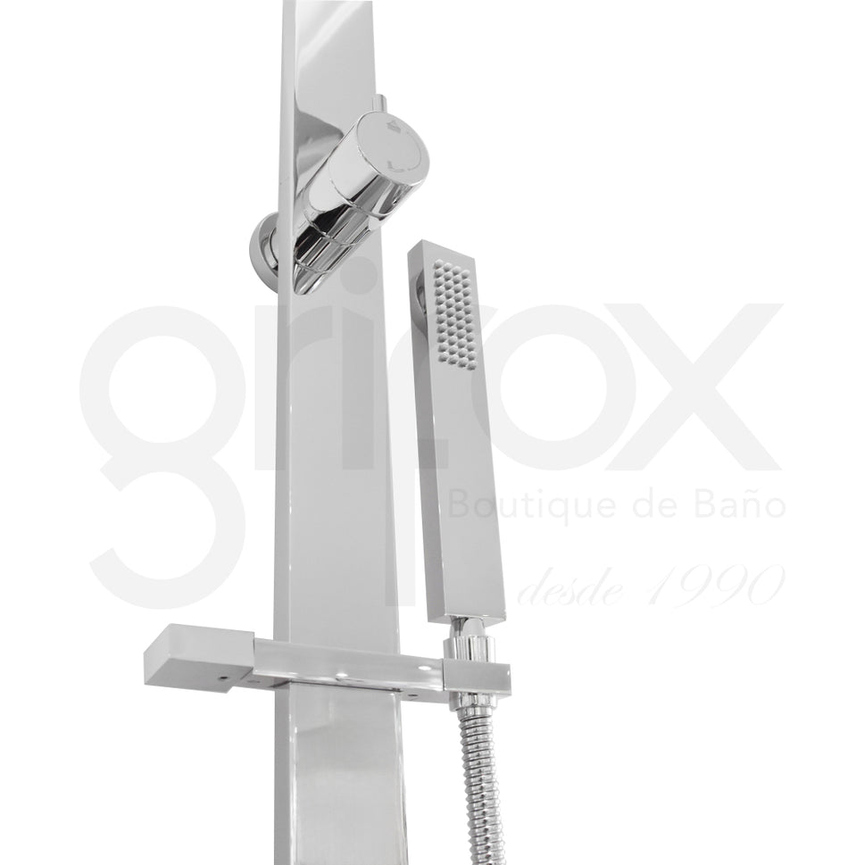 Columna De Ducha C/Cabeza,Soporte Y Mangueray Ducha De Mano