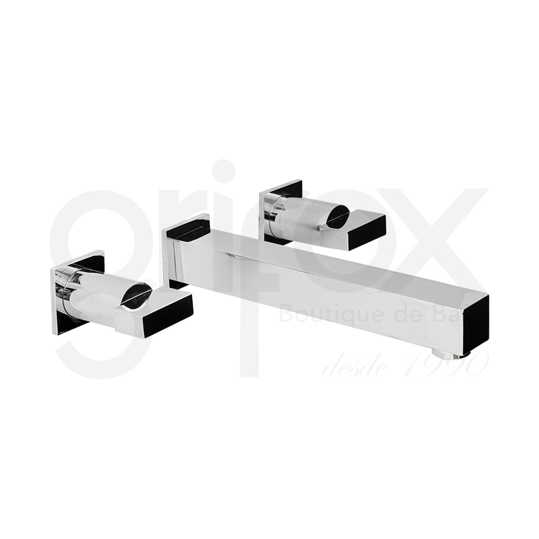Grifería Lavamanos De Pared 8"
