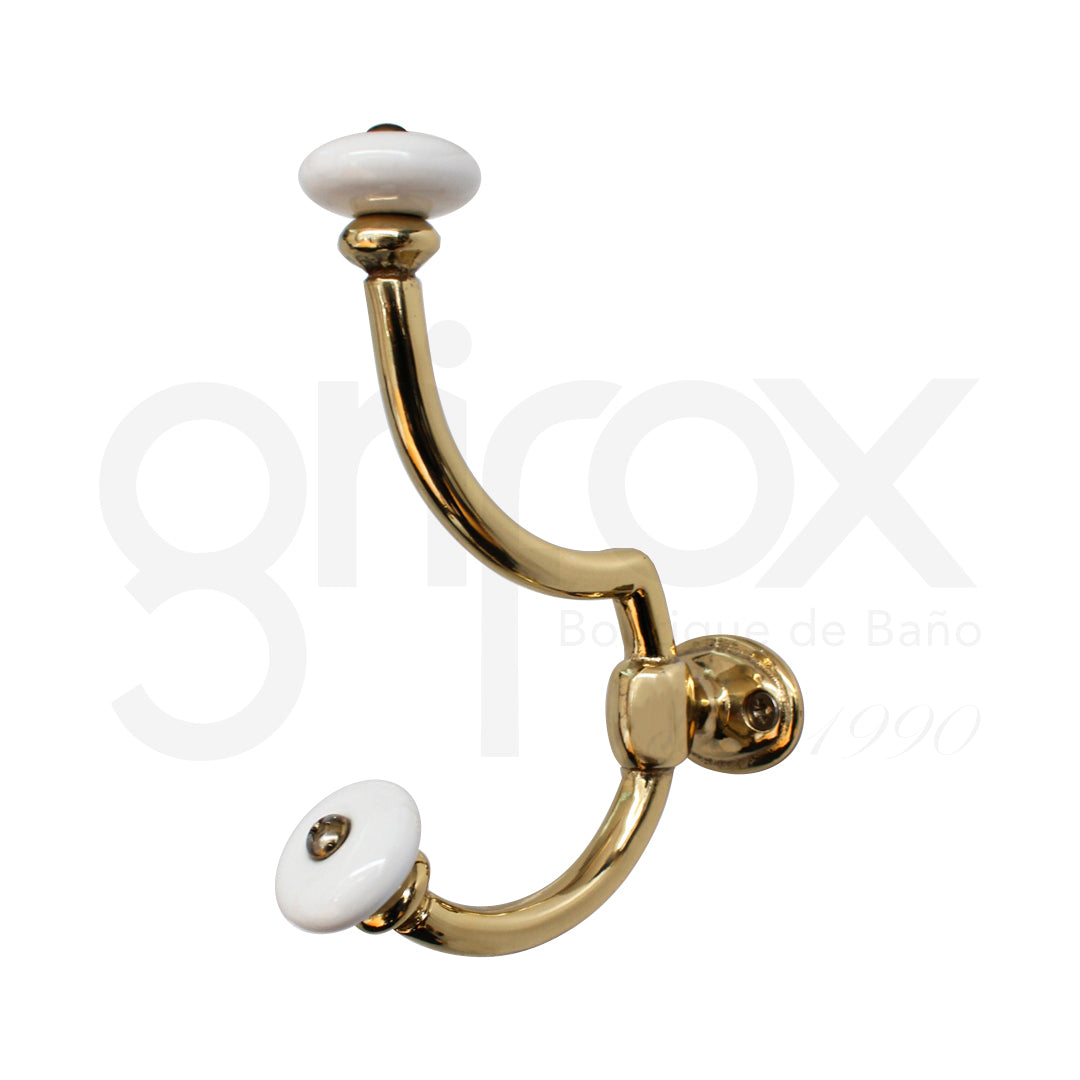 Percha Doble Dorado