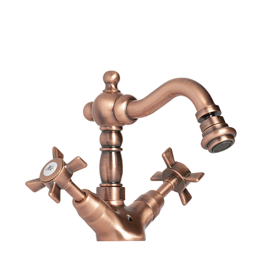 Griferia Lavamanos Monoblock 2 Llaves Mozart C/Desague