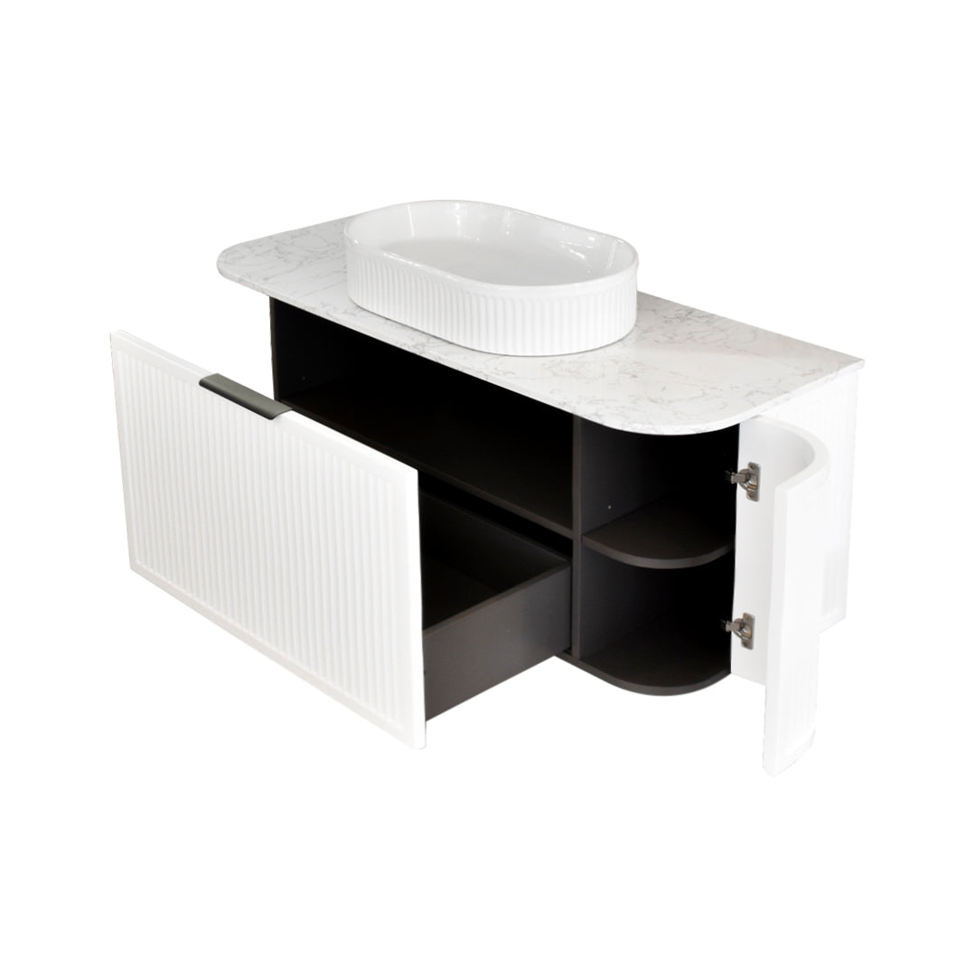 Mueble De Baño Con Meson Y Lavamanos 121X47,5X47,5Cm