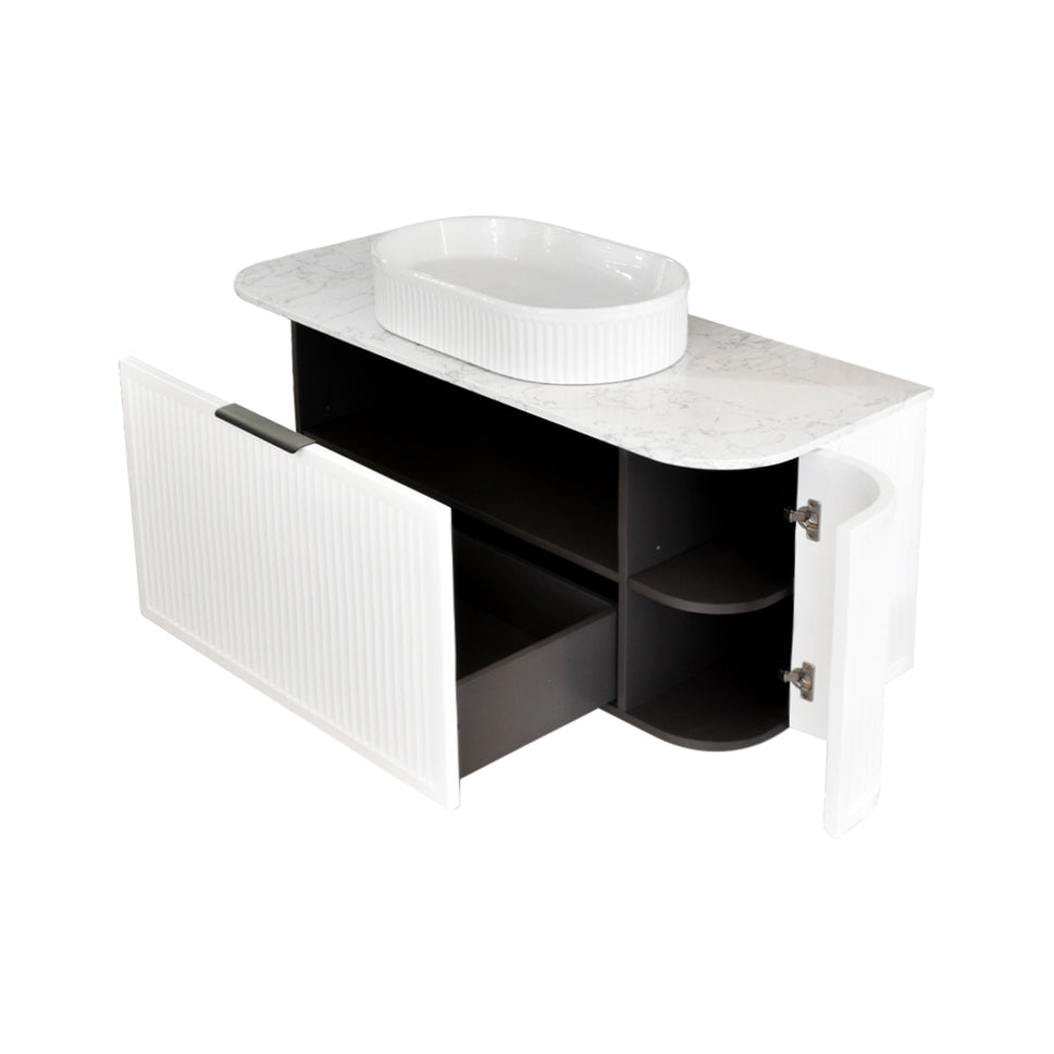 Mueble De Baño Con Meson Y Lavamanos 121X47,5X47,5Cm