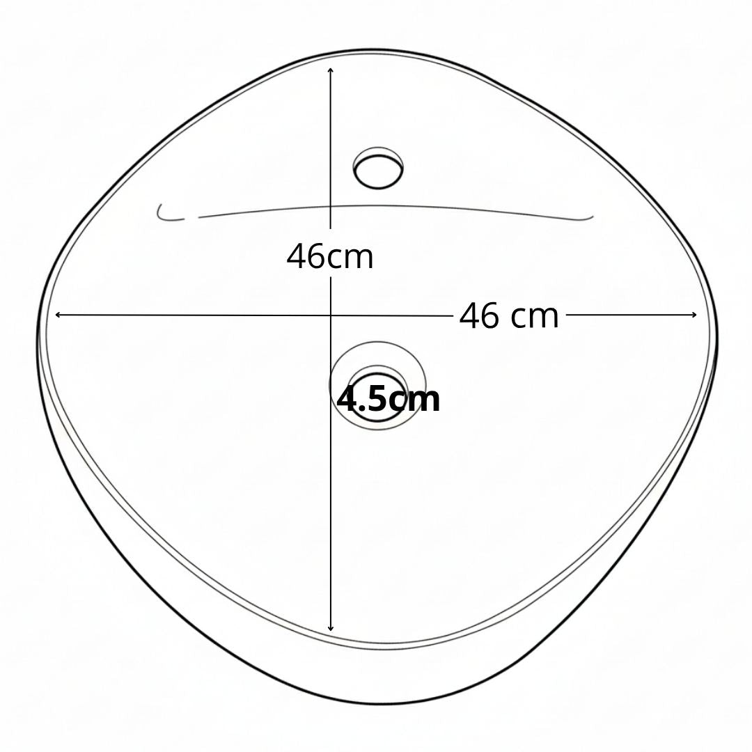 Pocera De Lavamanos De Sobreponer 44X44X15Cm