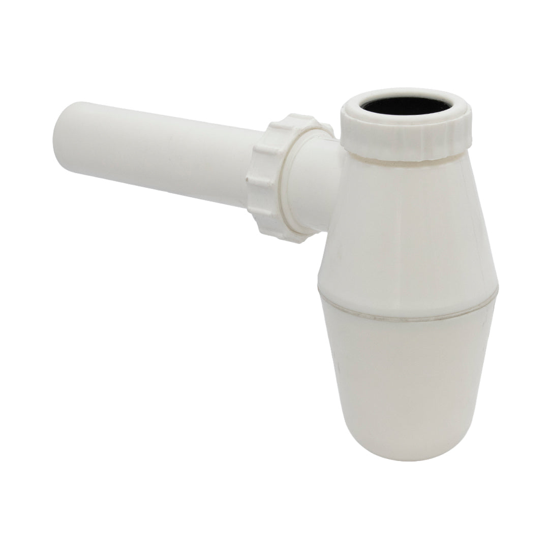 Sifon Botella Plastico 1 1/4" Blanco
