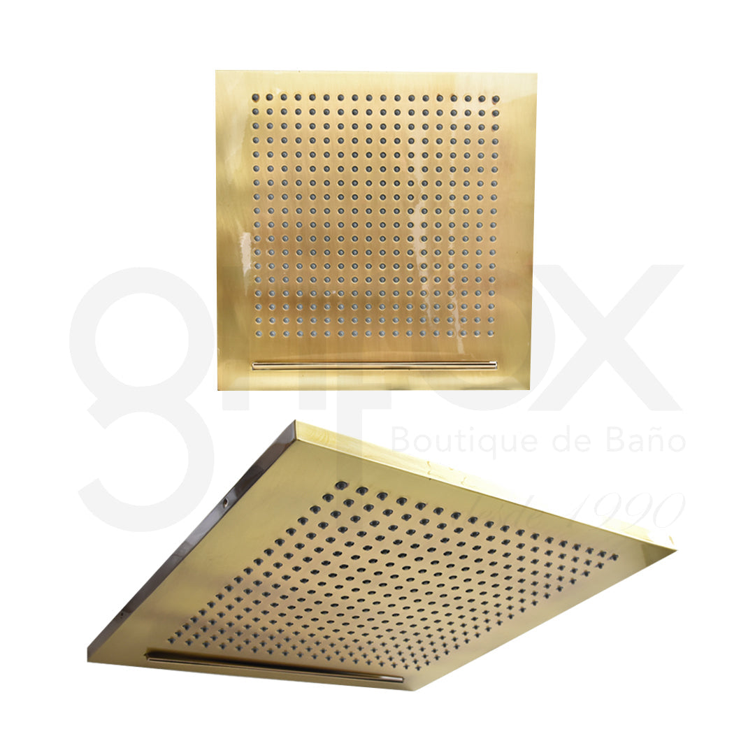 Cabeza De Ducha A Techo Lluvia Cascada 350X350Mm