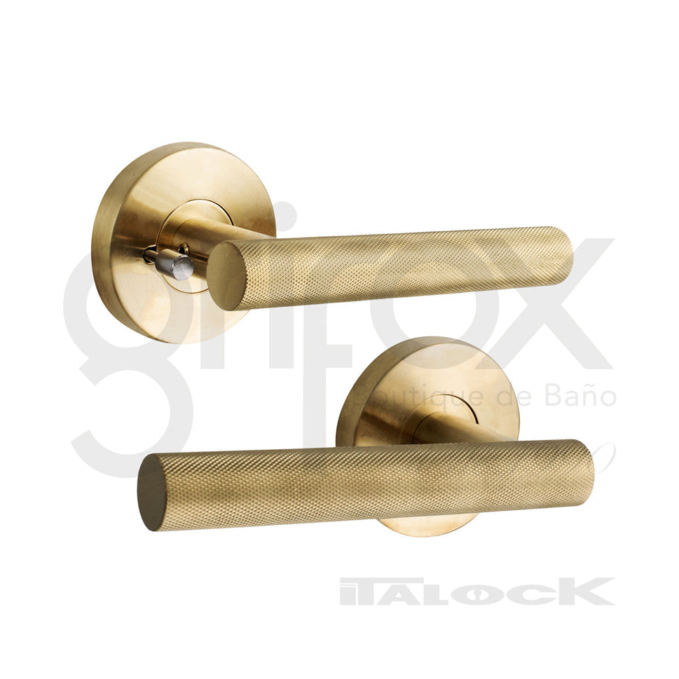 Juego De Manija Con Privacidad Con Roseta Redonda De 63 Mm