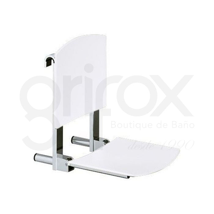 Silla Plegable C/Espaldar A Pared Blanco/Aluminio Plan